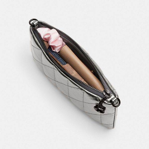 Dámské Pouches Coach Quilting Blankyt Šedé | 8916740-CZ