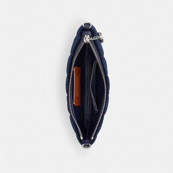 Dámské Pouches Coach Quilting Stříbrné Blankyt | 5486231-CZ