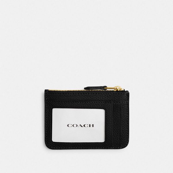 Dámské Pouzdro Na Karty Coach Essential Mini Skinny Id Case Černé | 0954327-CZ