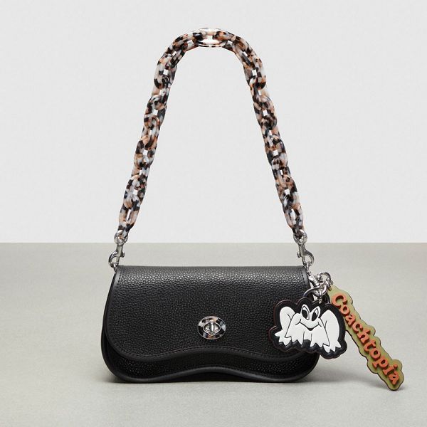 Dámské Příslušenství K Taškám Coach Frog In Upcrafted Leather Černé | 3649812-CZ