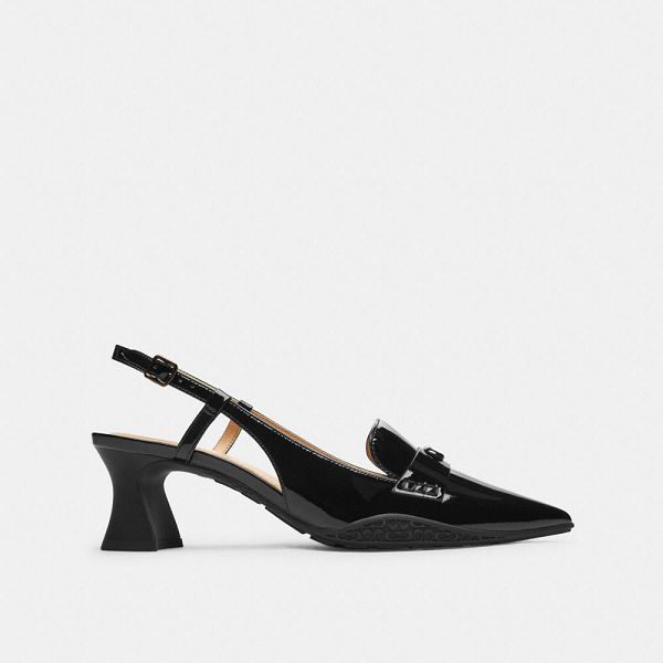 Dámské Slingback Shoes Coach Nikola Hybrid Černé | 7345096-CZ