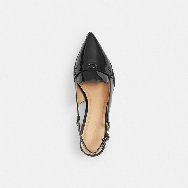 Dámské Slingback Shoes Coach Nikola Hybrid Černé | 7345096-CZ