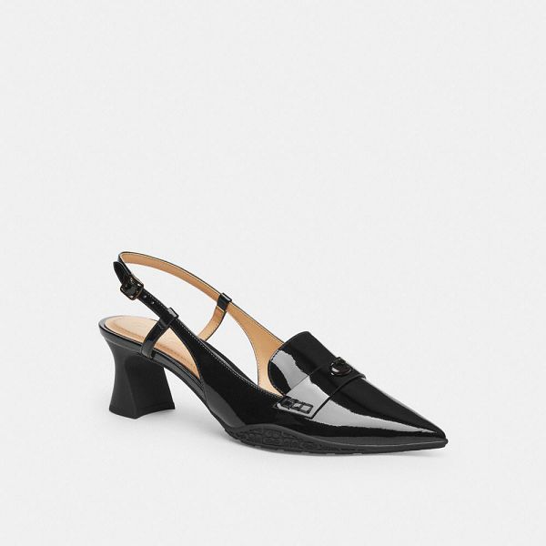 Dámské Slingback Shoes Coach Nikola Hybrid Černé | 7345096-CZ