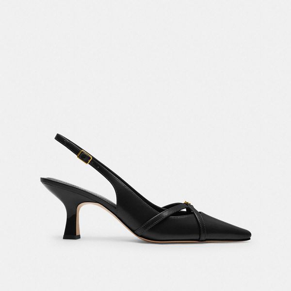 Dámské Slingback Shoes Coach Rowyn Černé | 3582471-CZ