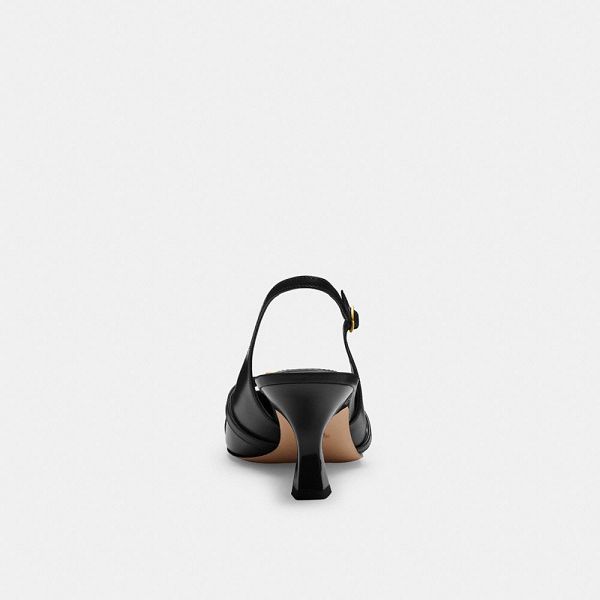 Dámské Slingback Shoes Coach Rowyn Černé | 3582471-CZ