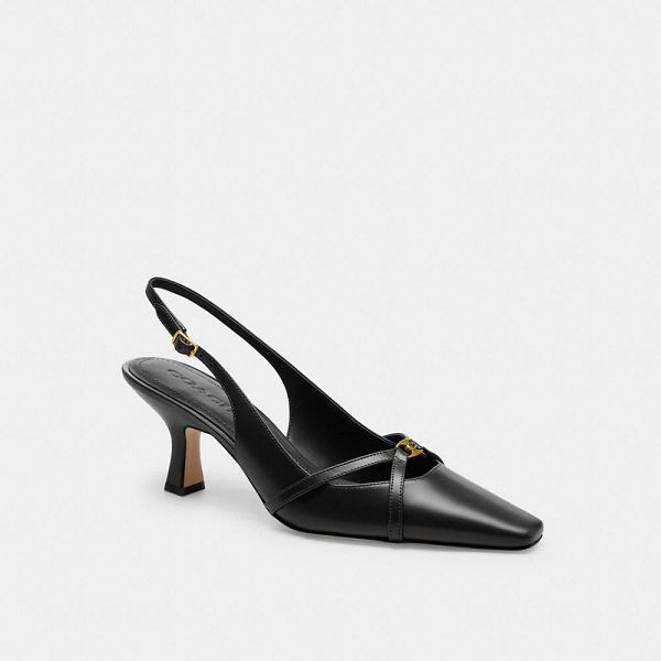 Dámské Slingback Shoes Coach Rowyn Černé | 3582471-CZ
