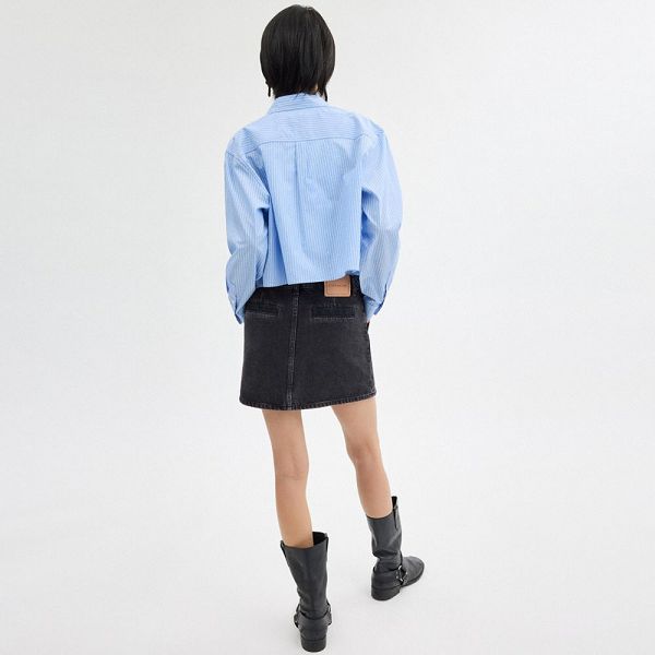 Dámské Sukně Coach Denim In Organic Cotton Černé | 1894672-CZ