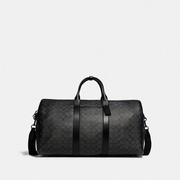 Dámské Taška Duffle Coach Gotham In Signature Canvas Černé Měď Šedé | 2675938-CZ