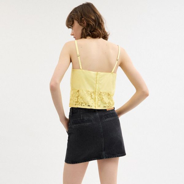 Dámské Tílko Coach Lace Žluté | 6478530-CZ