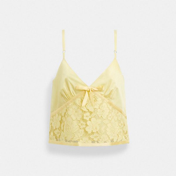 Dámské Tílko Coach Lace Žluté | 6478530-CZ