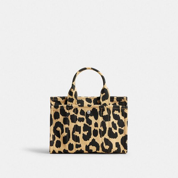 Dámské Tote Coach Cargo 20 With Leopard Print Stříbrné Černé | 8093674-CZ