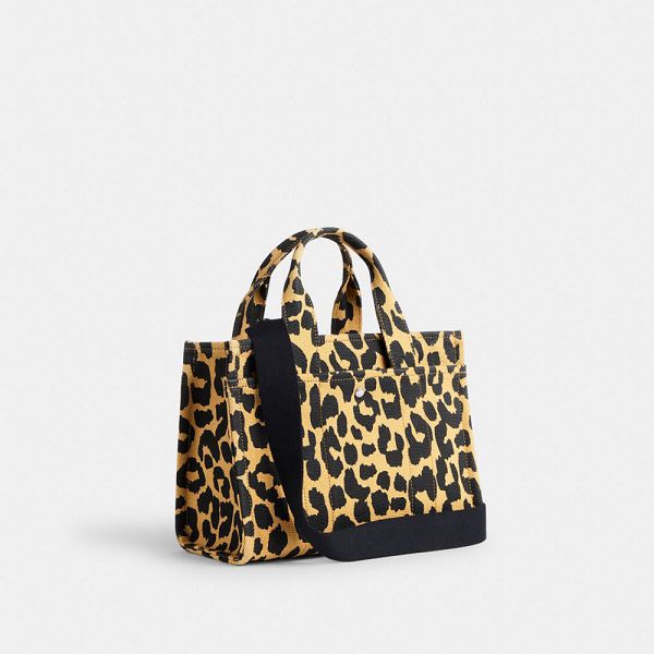 Dámské Tote Coach Cargo 26 With Leopard Print Stříbrné Leopard | 7032985-CZ