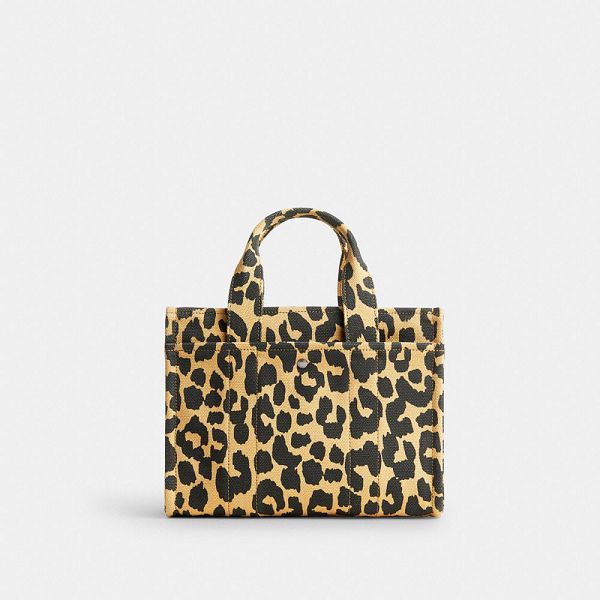 Dámské Tote Coach Cargo 26 With Leopard Print Stříbrné Leopard | 7032985-CZ