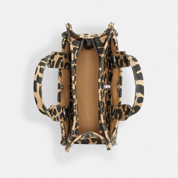 Dámské Tote Coach Cargo 26 With Leopard Print Stříbrné Leopard | 7032985-CZ