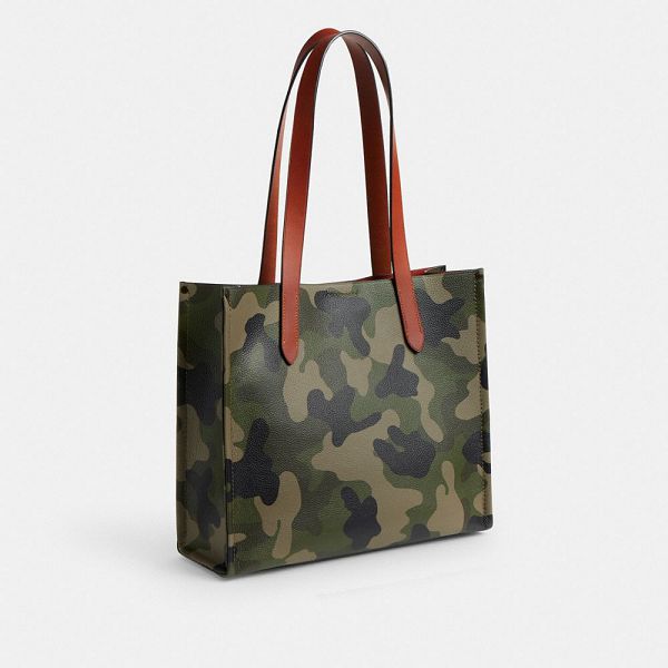 Dámské Tote Coach Relay 34 With Camo Print And Graphic Maskáčové | 4381207-CZ
