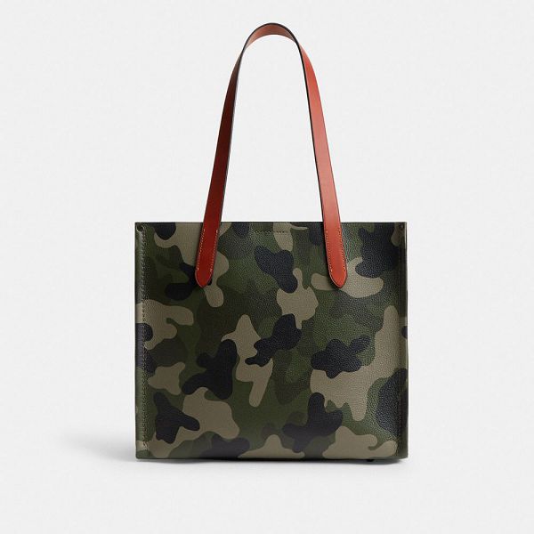 Dámské Tote Coach Relay 34 With Camo Print And Graphic Maskáčové | 4381207-CZ