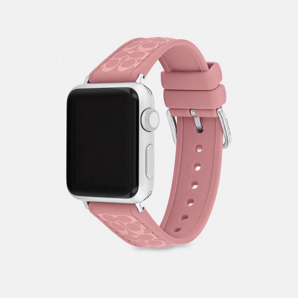 Dámské Watch Strap Coach Apple 38 Mm 40 Mm And 41 Mm Růžové | 4620813-CZ