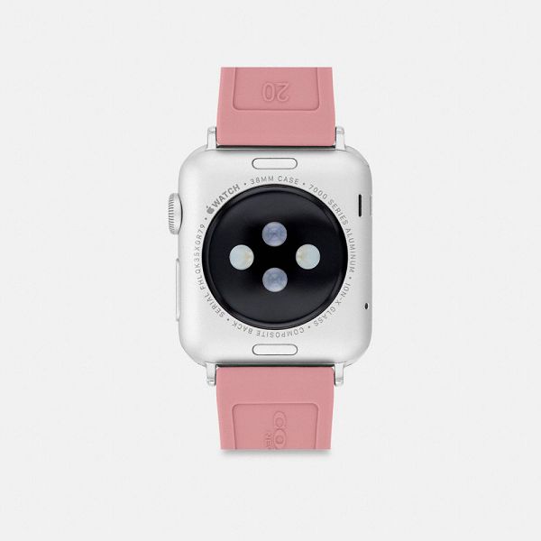 Dámské Watch Strap Coach Apple 38 Mm 40 Mm And 41 Mm Růžové | 4620813-CZ