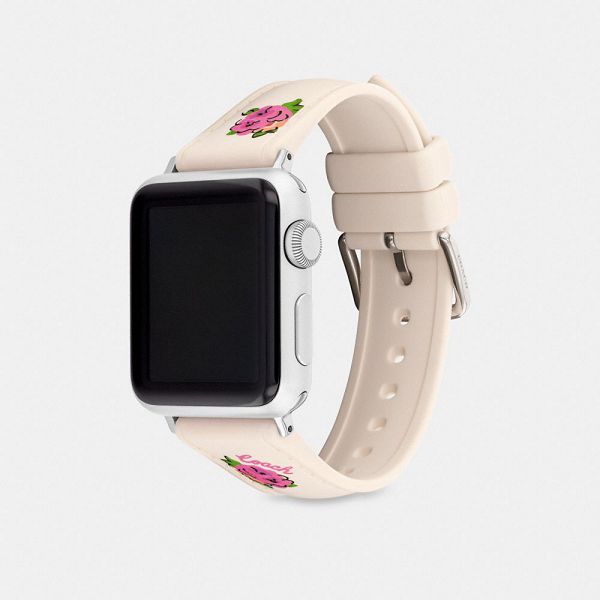 Dámské Watch Strap Coach Apple 38 Mm 40 Mm And 41 Mm Béžový Zlaté | 7051364-CZ