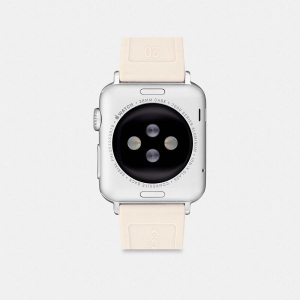 Dámské Watch Strap Coach Apple 38 Mm 40 Mm And 41 Mm Béžový Zlaté | 7051364-CZ