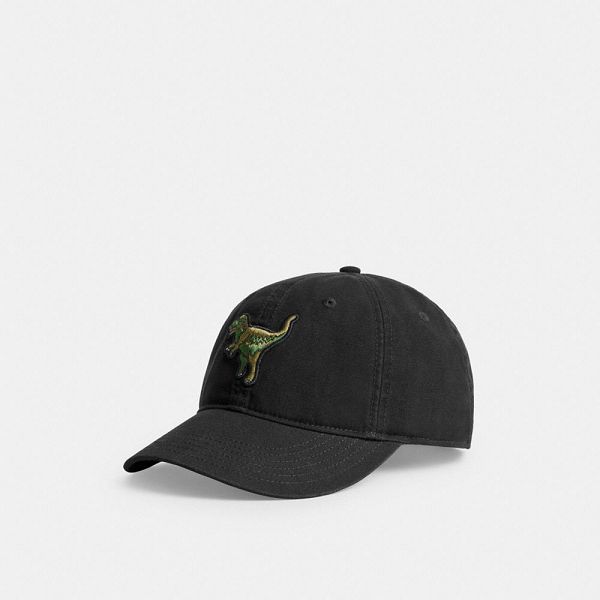 Pánské Baseball Caps Coach Rexy Patch Černé | 0654327-CZ