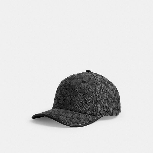 Pánské Baseball Caps Coach Signature Jacquard Šedé | 6489521-CZ