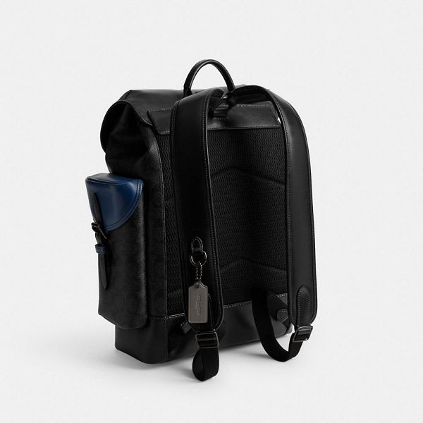 Pánské Batoh Coach Hitch In Blocked Signature Canvas Černé | 0269837-CZ