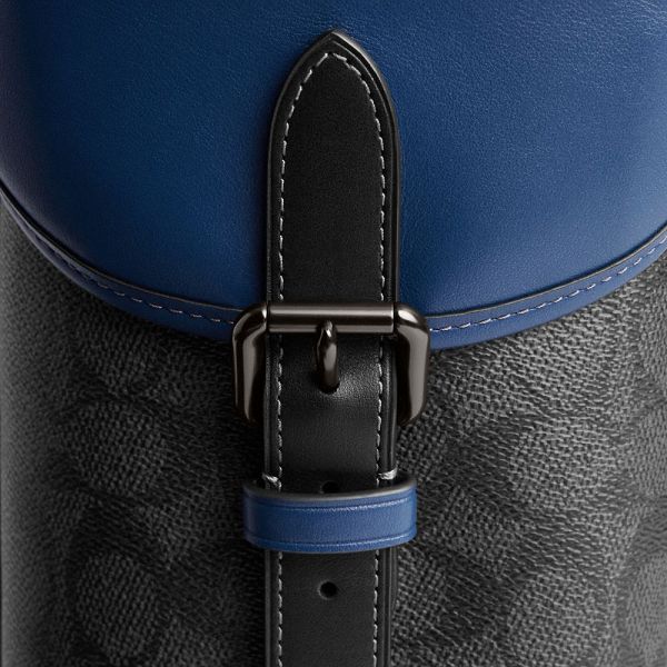 Pánské Batoh Coach Hitch In Blocked Signature Canvas Černé | 0269837-CZ