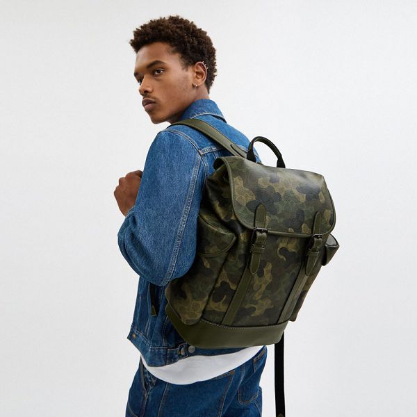 Pánské Batoh Coach Hitch In Signature Camo Print Maskáčové | 2916083-CZ