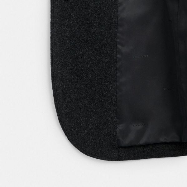 Pánské Blejzr Coach Relaxed Wool Šedé | 6873924-CZ