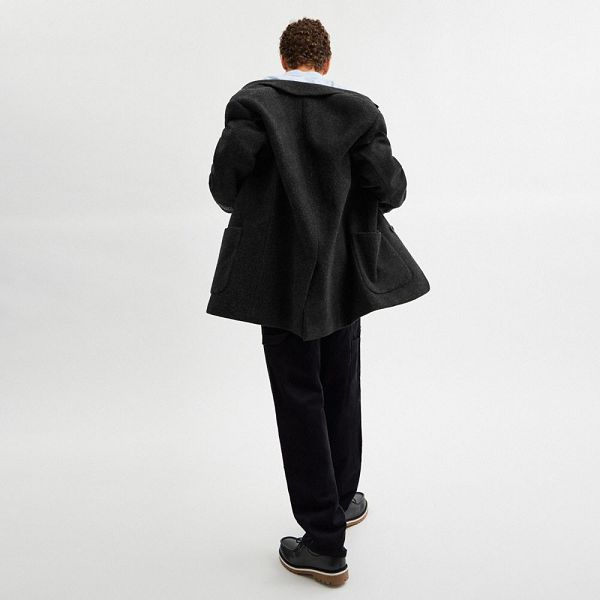 Pánské Blejzr Coach Relaxed Wool Šedé | 6873924-CZ