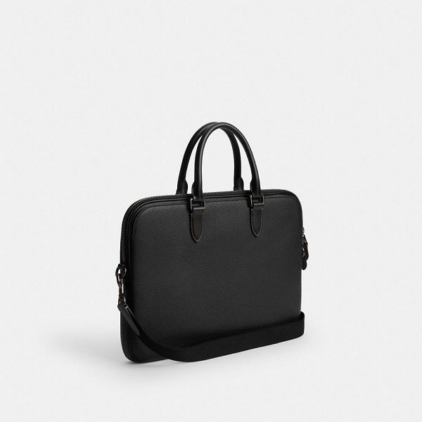 Pánské Briefcase Coach Gotham Slim Briefcase Černé | 4725136-CZ