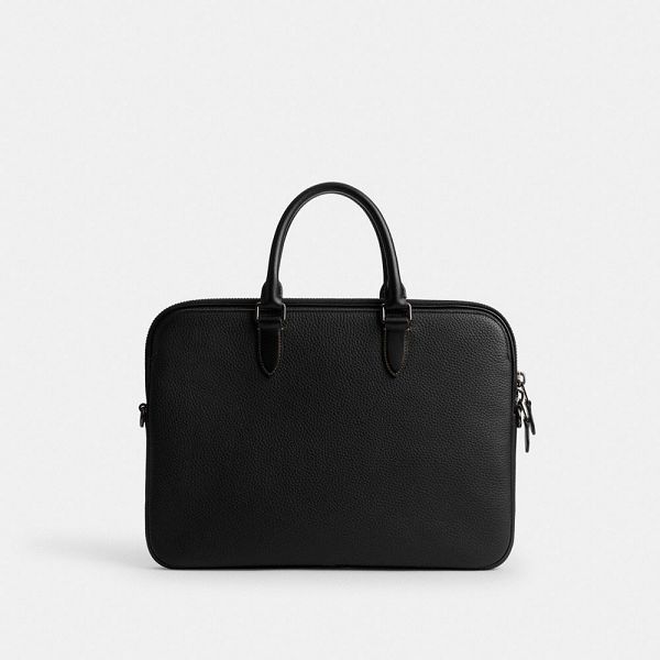 Pánské Briefcase Coach Gotham Slim Briefcase Černé | 4725136-CZ
