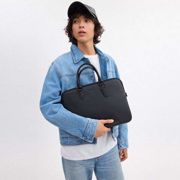 Pánské Briefcase Coach Gotham Slim Briefcase Černé | 4725136-CZ