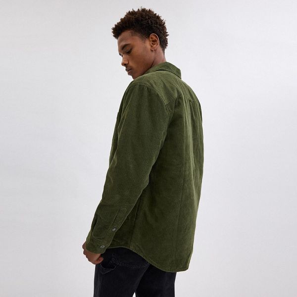 Pánské Bunda Coach Corduroy Shirt Olivy Zelené Zelene | 0675384-CZ