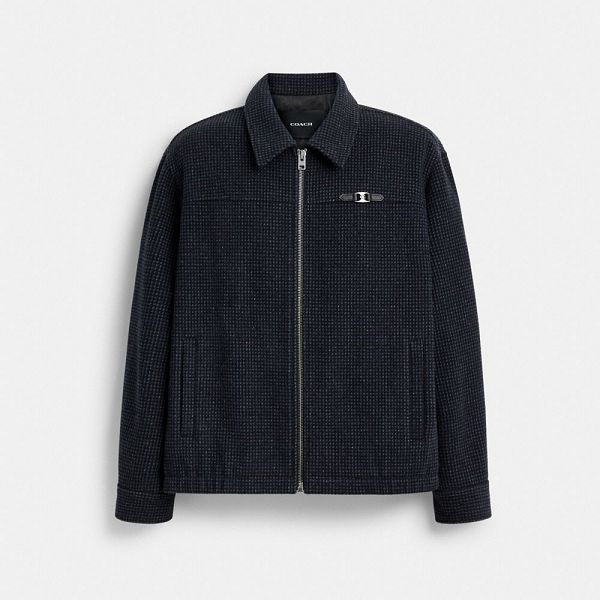Pánské Bunda Coach Heritage C Plaque Harrington Tmavě Blankyt Viacfarebný | 7186540-CZ