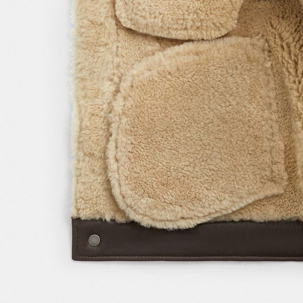 Pánské Bunda Coach Shearling Trucker Hnědé | 7261045-CZ