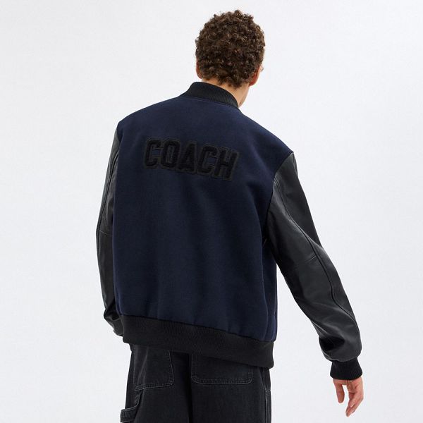 Pánské Bunda Coach Varsity Tmavě Blankyt Blankyt | 3592460-CZ