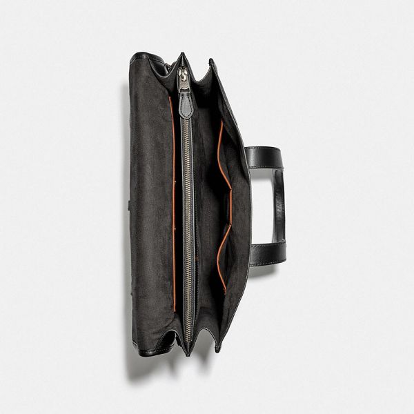 Pánské Crossbody Kabelka Coach Gotham Portfolio In Signature Canvas Černé Šedé Černé | 1498730-CZ