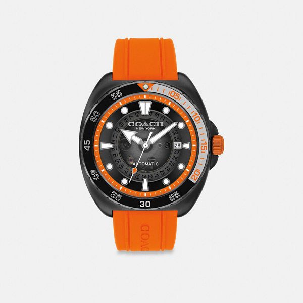 Pánské Hodinky Coach Charter Automatic 44 Mm Oranžové | 9856174-CZ