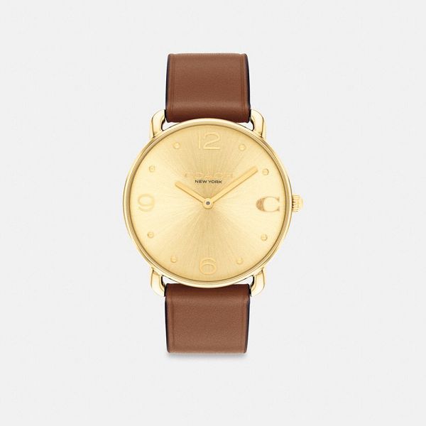 Pánské Hodinky Coach Elliot 36 Mm Hnědé | 4762813-CZ