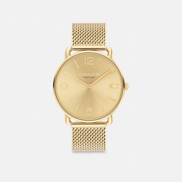 Pánské Hodinky Coach Elliot 41 Mm Zlaté | 7439865-CZ