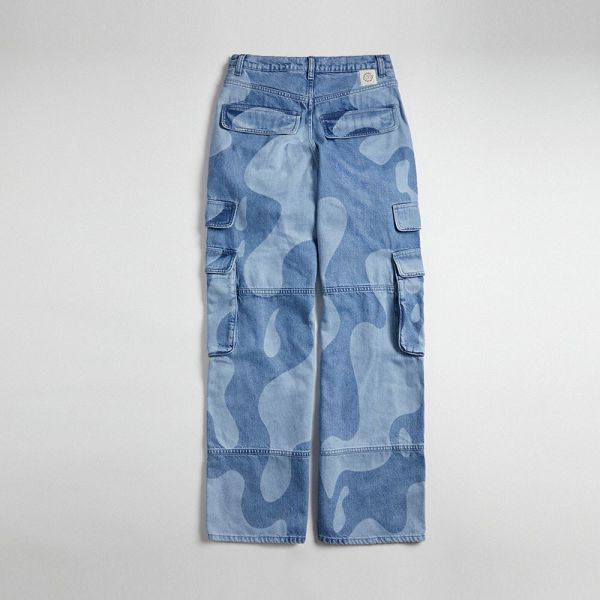 Pánské Kalhoty Coach Cargo With Wavy Wash Blankyt | 3048975-CZ