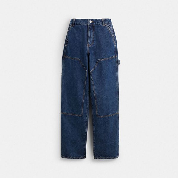Pánské Kalhoty Coach Denim Carpenter Blankyt Světle Modré | 1860793-CZ