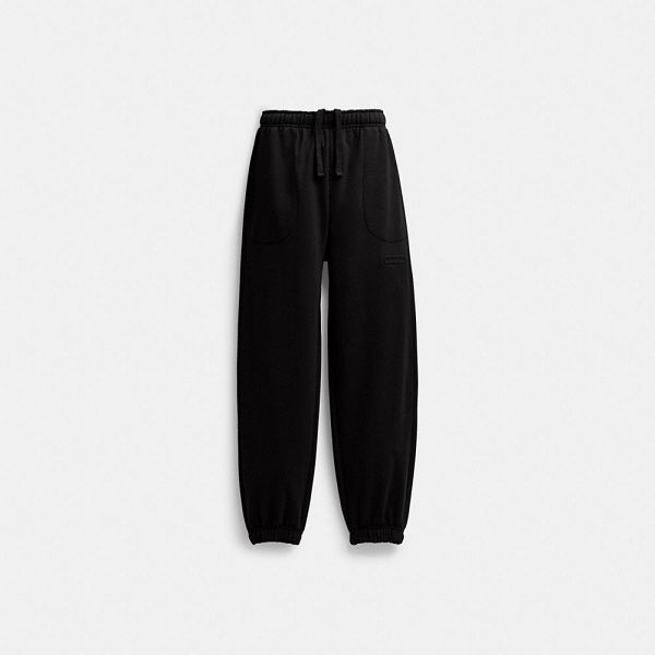 Pánské Kalhoty Jogger Coach Essential Solid Černé | 5481203-CZ