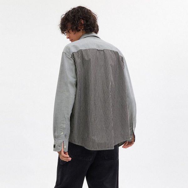 Pánské Košile Coach Button Down Šedé | 2067493-CZ