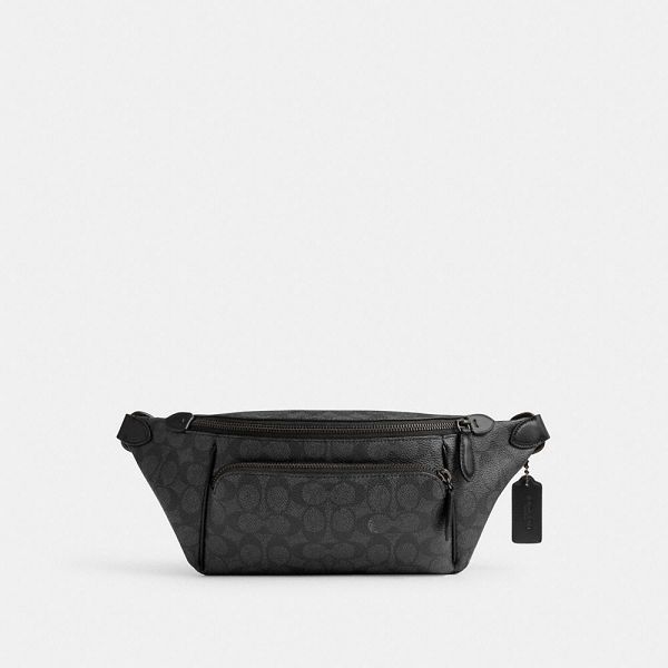 Pánské Ledvinka Coach League In Signature Canvas Šedé | 7905124-CZ