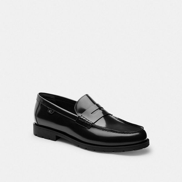 Pánské Loafers Coach Reagan Černé | 0389742-CZ