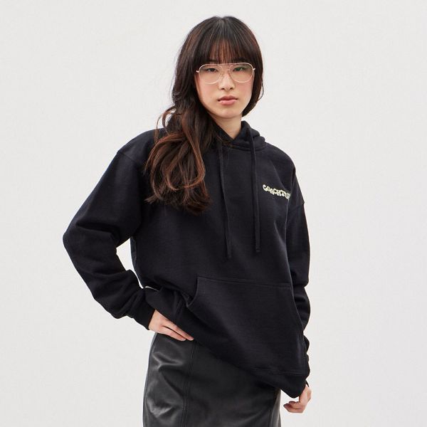 Pánské Mikina s Kapucí Coach This Is Print Černé | 7461529-CZ