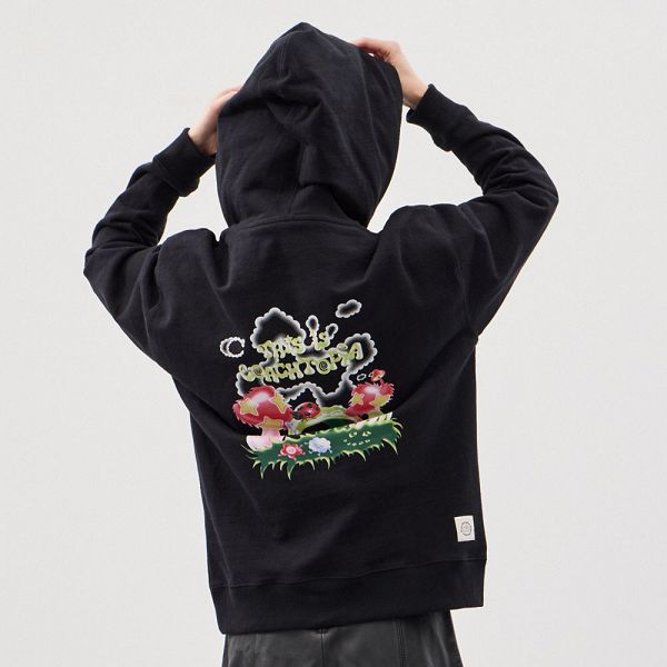 Pánské Mikina s Kapucí Coach This Is Print Černé | 7461529-CZ